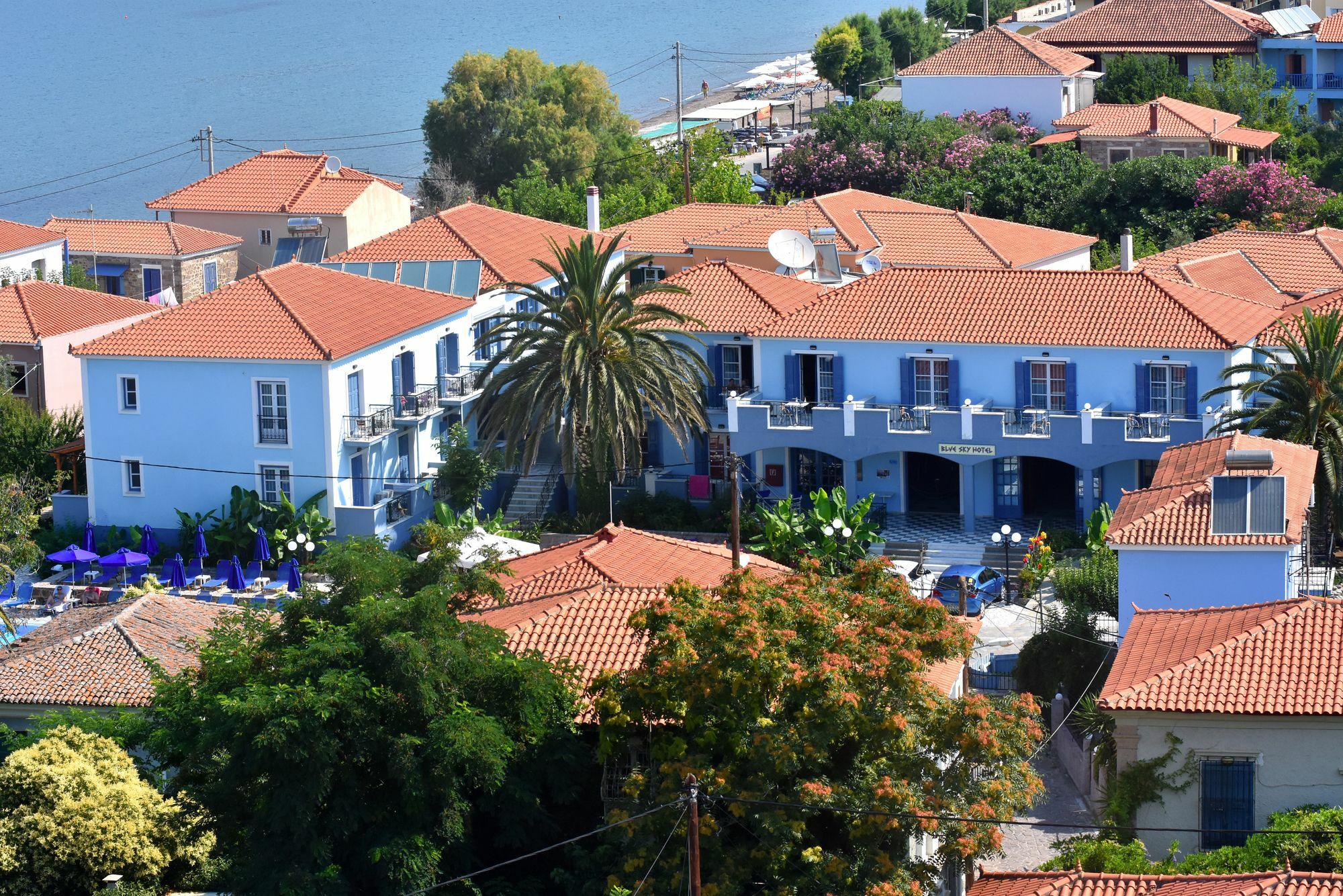Blue Sky Hotel - Petra - Lesvos - Greece Exteriör bild
